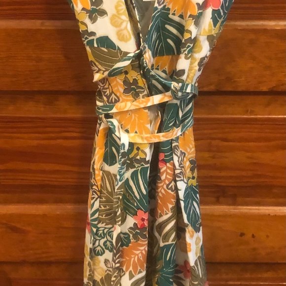 Loft Beach Tropical Maxi Wrap Dress - Picture 4 of 4